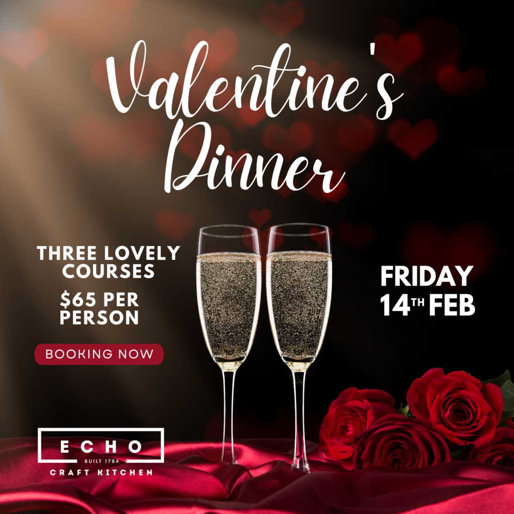 Valentines Day Menu at Echo Craft Kitchen